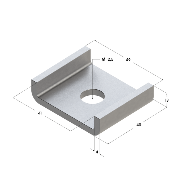 Шайба седельная TSW 38-41x40 3F D12,5 Termoclip ,фото 3