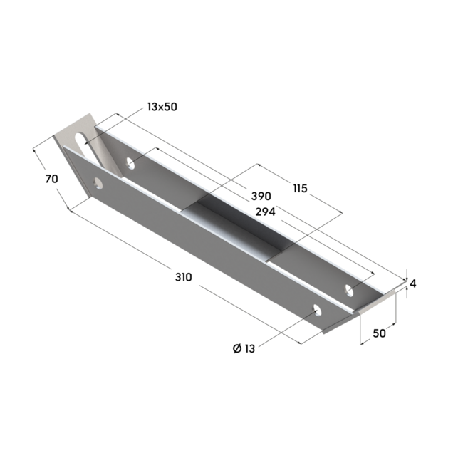 Опора усиливающая TAB 45 38-41 L310 4F6 Hdg Termoclip ,фото 4
