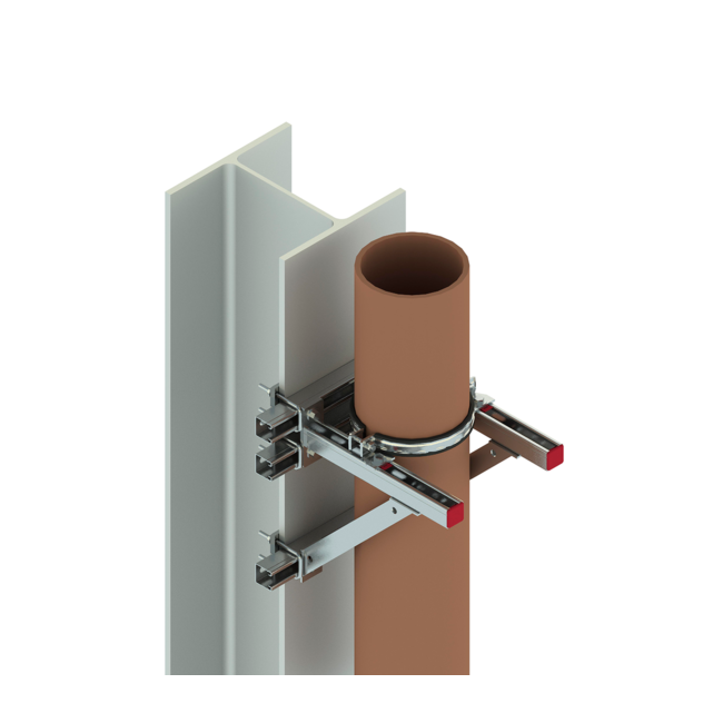Хомут для сверхвысоких нагрузок PI-ХНD 3" (84-93) M12 30x3FV Termoclip, Размер хомута в дюймах: 3”, Для трубы диаметром, мм: 84-93, Материал хомута: Сталь оцинкованная, Метрическая резьба: М12 ,фото 3