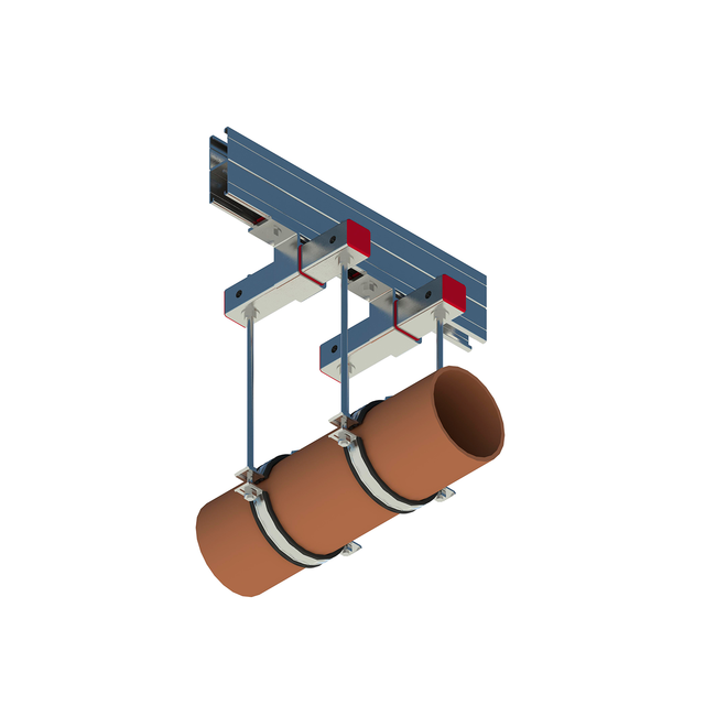 Хомут для высоких нагрузок PI-НD 3/4"(25-32) М10 25х2FV Termoclip, Размер хомута в дюймах: ¾”, Для трубы диаметром, мм: 25-32, Материал хомута: Сталь оцинкованная, Метрическая резьба: М10 ,фото 3