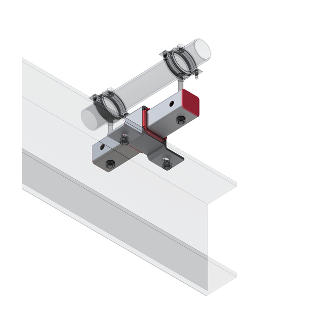 Опора скользящая TSA B50x50 F4 Hdg Termoclip ,фото 2