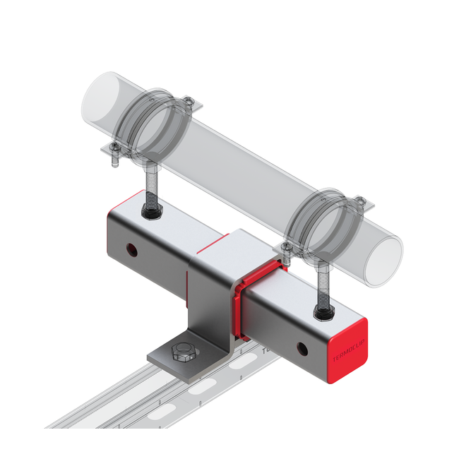Опора скользящая TSA B50x50 F4 Hdg Termoclip ,фото 3