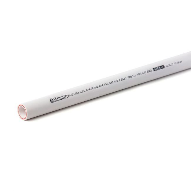 Труба PP-R PN20 армированная стекловолокном для горячего водоснабжения и отопления 50х6,9 Lammin Lm31021069050, Наружный диаметр трубы, мм: 50 