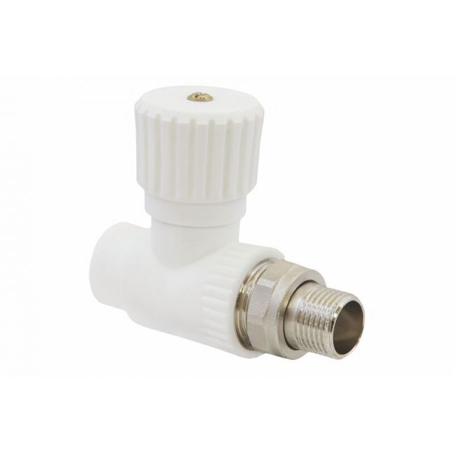Вентиль PPR радиат. прям. 25х3/4" Lammin Lm31077025020, Размер изделия: 25Х3/4 