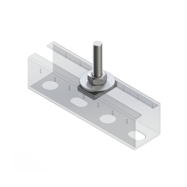Болт T-образный универсальный TBТ U 28-40 6F М8x80 (90/45 шт/кор) Termoclip ,фото 2