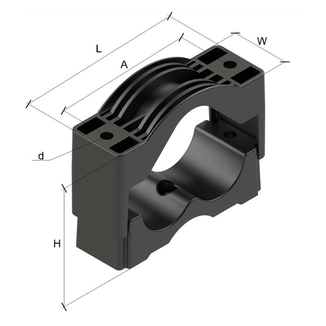 Крепление кабельное TCC 3 70-90 Termoclip ,фото 3
