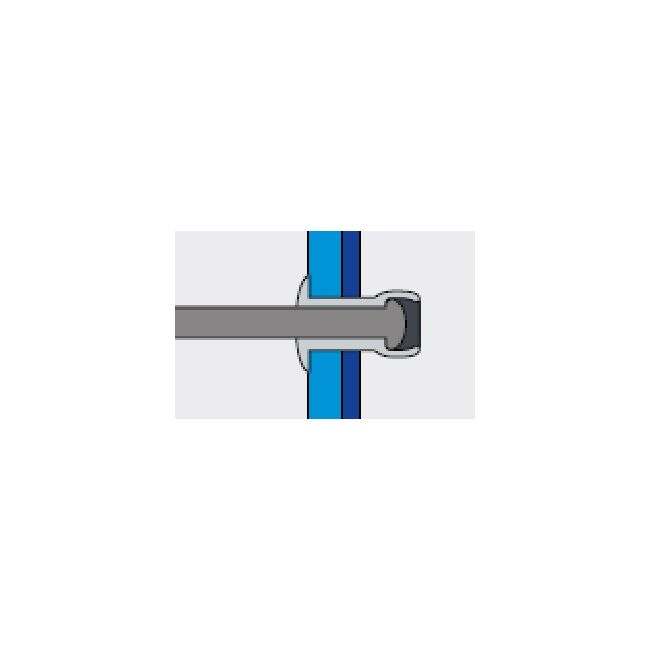 Заклепка вытяжная Медь/Ст 4,0х16 станд. бортик Fasty, Диаметр гильзы, d1 мм: 4, Длина гильзы, L  мм: 16 ,фото 4