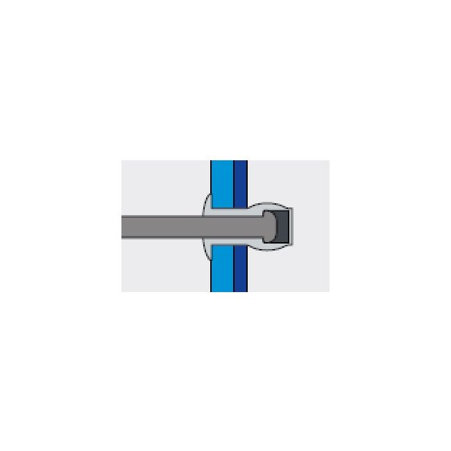 Заклепка вытяжная Нерж/Нерж 3,2х9,5 закрытая / станд. бортик Bralo, Диаметр гильзы, d1 мм: 3,2, Длина гильзы, L  мм: 9,5 ,фото 4