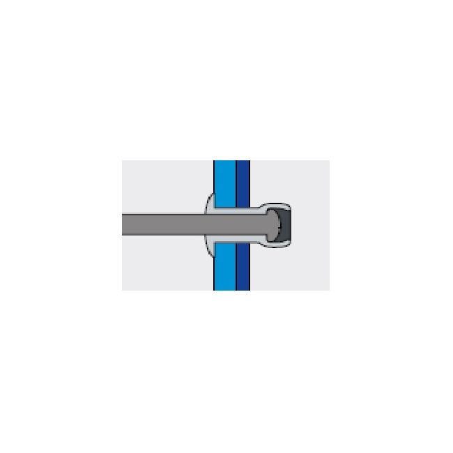 Заклепка вытяжная Нерж.А4/Нерж.А4 4,0х8 станд. бортик Bralo, Диаметр гильзы, d1 мм: 4, Длина гильзы, L  мм: 8 ,фото 4