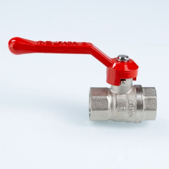 Кран шаровой СТАНДАРТ, никель, длинная рукоятка 1/2", вн.-вн. PN40 (ГОСТ) Valtec VT.120.N.04 ,фото 4