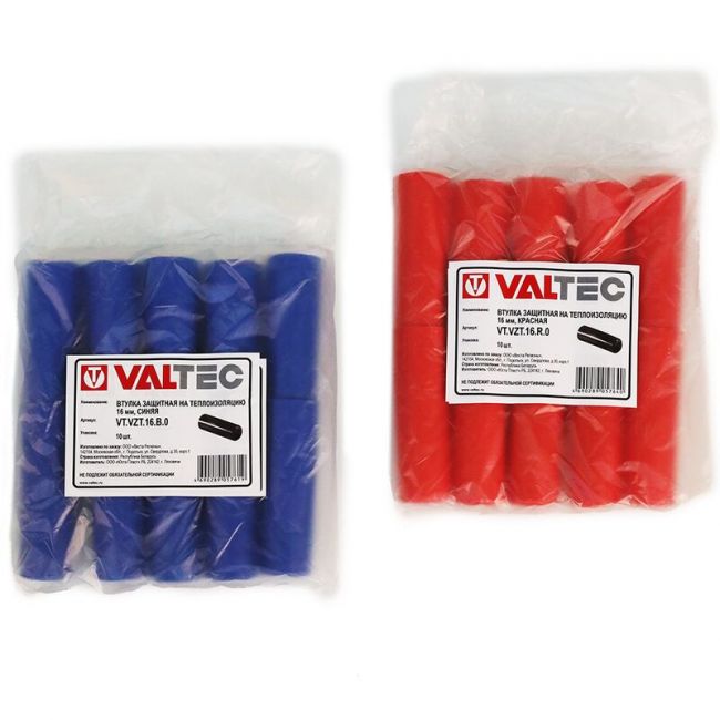 Втулка защитная на теплоизоляцию 16мм красная (нов) Valtec VT.VZT.16.R0, Внутренний диаметр изоляции, мм: 16 ,фото 2