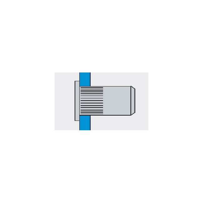 Заклепка с внутр. резьбой М8 НЕРЖ-ЦБН с насечкой Fasty, Внутренняя резьба: М8 ,фото 3