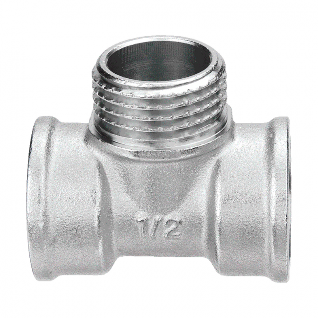 Тройник 3/4"х1/2"хЗ/4" вн-нар-вн Aqualink 04516, Диаметр подключения, дюйм: 3/4х1/2хЗ/4 ,фото 2