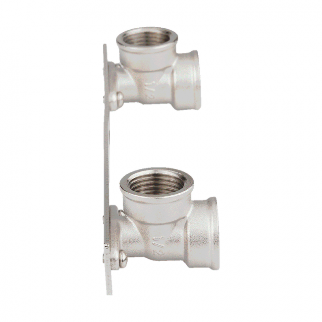 Уголки на планке для смесителя 1/2"х1/2" - 2 вн-вн Aqualink 04510 ,фото 3