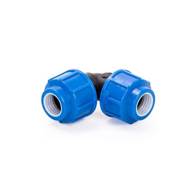 Отвод компрес. для ПЭ труб 50, Lammin, Lm34009050050, Диаметр подключения, мм: 50 