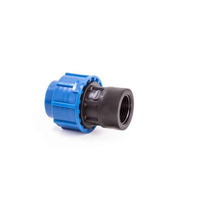 Муфта компрес. для ПЭ труб ВР 50 x 1 1/2", Lammin, Lm34004050040, Диаметр подключения, дюйм: 1 1/2", Диаметр подключения, мм: 50 