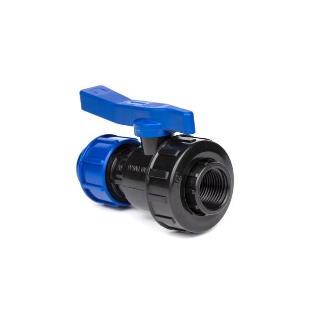 Кран компрес. для ПЭ труб ВР 25 x 3/4", Lammin, Lm34102025020, Диаметр подключения, дюйм: 3/4", Диаметр подключения, мм: 25 
