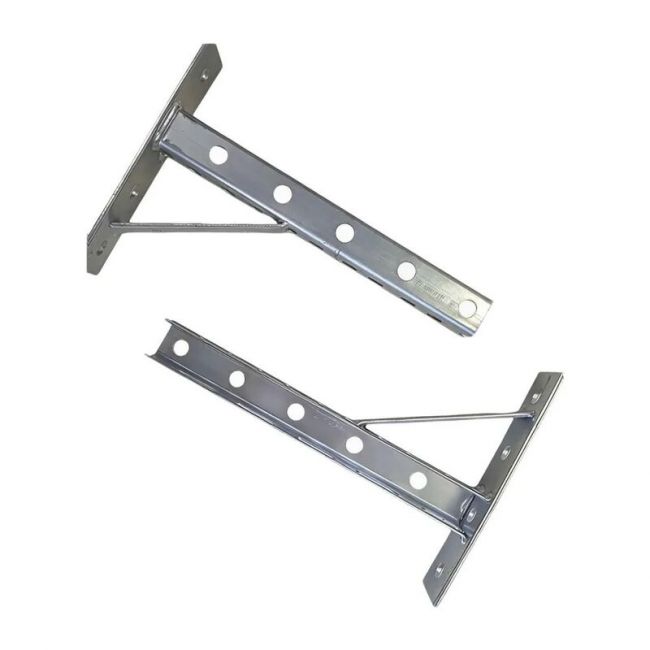 Кронштейн П-образный 250х180 2шт. оцинкованный, Длина консоли, мм: 250, Толщина профиля, мм: 2, Материал профиля: Оцинкованная сталь ,фото 2