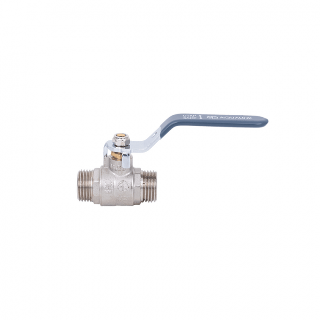 Кран шаровой нар-нар ручка Aqualink, Размер крана: 3/4" ,фото 3