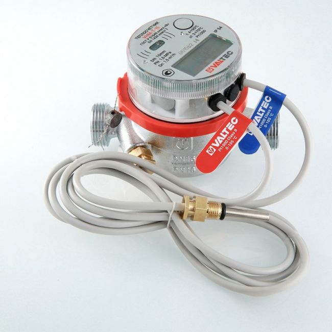 Теплосчетчик кварт. с тахометрическим расходомером, M-BUS и имп. вых. (на обратный тр.) 1,5 м3/час Valtec VHM-T-15/1,5-МИ-О ,фото 7