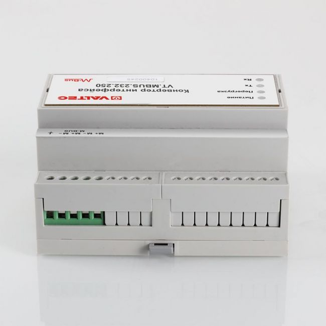 Конвертер M-BUS/RS232, внешн пит 24 В, крепл на DIN рейке, до 100 приб (469333.183-01) Valtec VT.MBUS.100.24 ,фото 8