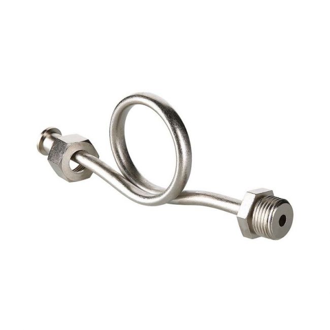 Демпферная трубка для подключения манометра. VT.1809.RN.04, 1/2", Valtec 