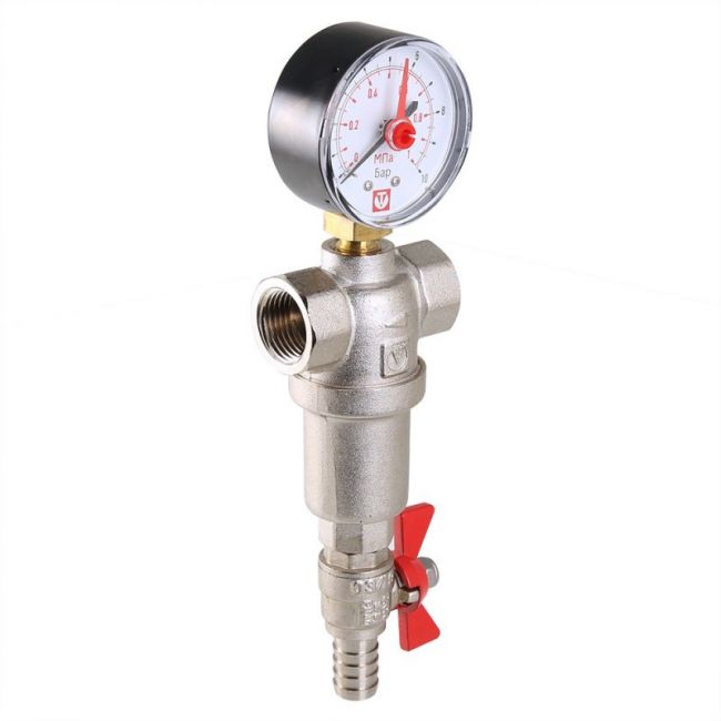 Фильтр механической очистки промывной каскадный  3/4" 500/100 мкм VT.390.N 