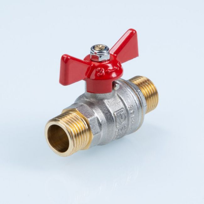 Кран шаровой «ГОСТ» с ручкой-бабочкой и наружной резьбой 1/2",  VT.419.N ,фото 6