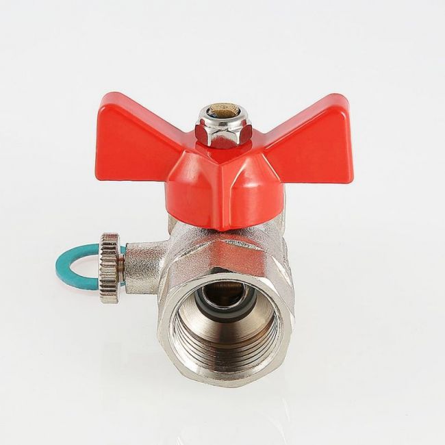 Кран шаровой для подключения манометра с внутренней резьбой. VT.807.N.0402, 1/2"x1/4", Valtec, Размер крана: 1/2"x1/4" ,фото 2