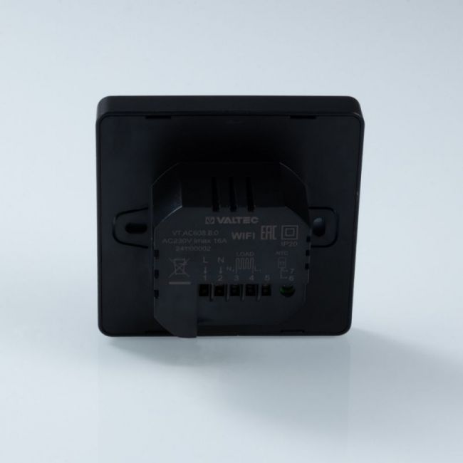 Комнатный WI FI-хронотермостат, универсальный, черный  VT.AC608.B, Valtec ,фото 6