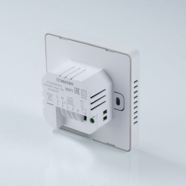 Комнатный WI FI-хронотермостат, универсальный, белый. VT.AC608.W, Valtec ,фото 7