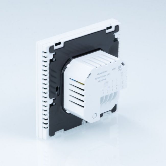 Комнатный WIFI-хронотермостат с цветным дисплеем, универсальный, белый  VT.AC613.W, Valtec ,фото 5