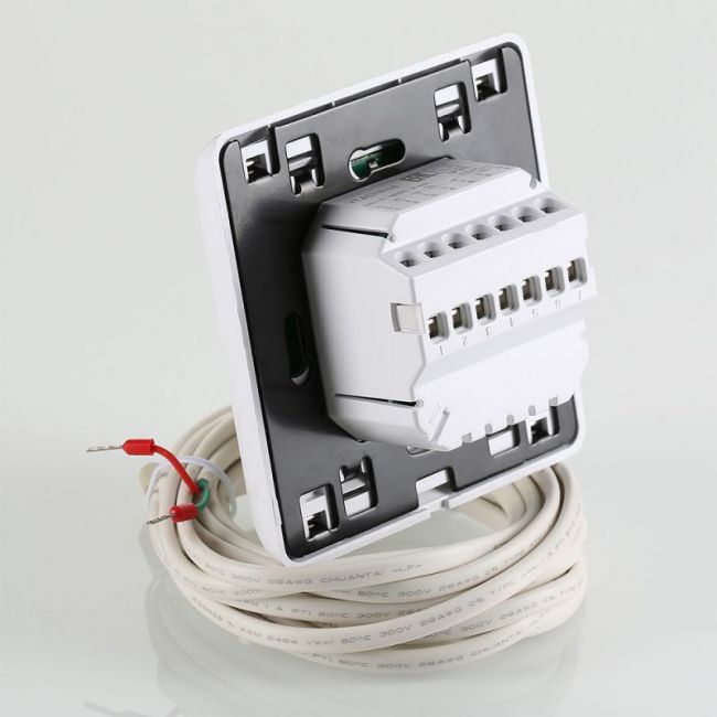 Хронотермостат электр. комнатный с датчиком температуры пола (НЗ и НО сервоприводы, 24-220В) Valtec VT.AC709.0.0 ,фото 5