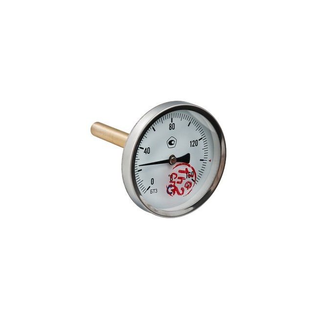 Термометр БТ-31 с задним подключением., 1/2", 0-120 °С, кл. точн. 2,5, Росма, Резьба присоединения: 1/2", Диаметр корпуса,мм: 63, Диапазон измерений, °С: 0-120 ,фото 2