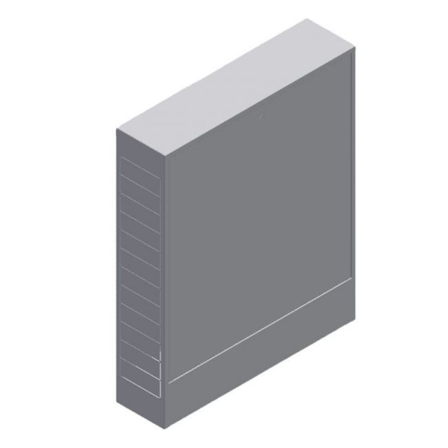 Шкаф коллекторный пристраиваемый ШРН высокий. VTc.541.H 180-5 Valtec, Размер изделия: ШРН 5 