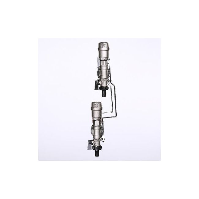 Коллекторный блок из нержавеющей стали с регулирующими клапанами и расходомерами 1"х9 вых. евроконус 3/4". VTc.589.EMNX Valtec, Количество выходов: 9 ,фото 4