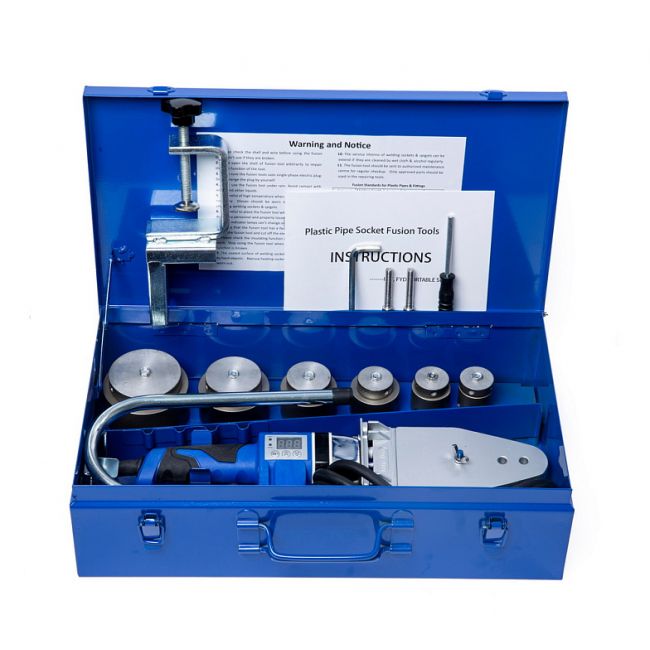 Паяльник для ПП труб Rocket Welder 63 Blue серия Top, раструбная сварка 20–63 мм 