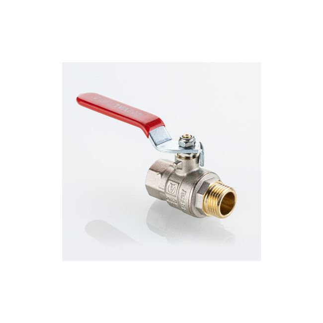 Кран шаровой BASE-ГОСТ полнопроходной с рукояткой-рычагом вн.-нар. DN15 PN40 1/2", Размер крана: 1/2" ,фото 3