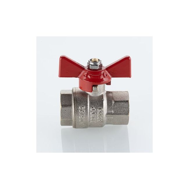 Кран шаровой BASE-ГОСТ полнопроходной с рукояткой-бабочкой вн.-вн. DN25, PN40, 1", Размер крана: 1" ,фото 3