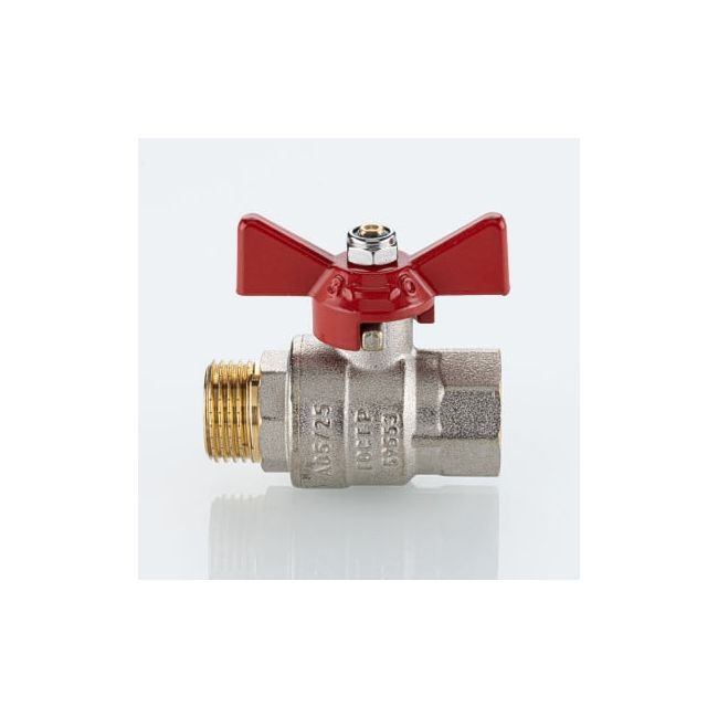 Кран шаровой BASE-ГОСТ полнопроходной с рукояткой-бабочкой вн.-нар. DN25, PN40, 1", Размер крана: 1" ,фото 3