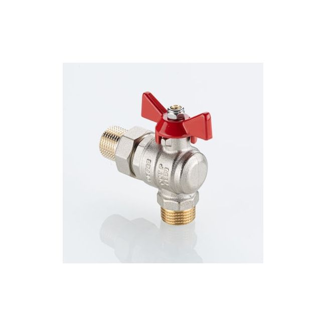 Кран шаровой BASE-ГОСТ угловой со сгоном с рукояткой-бабочкой нар.-нар. DN20, PN40, 3/4", Размер крана: 3/4" ,фото 4