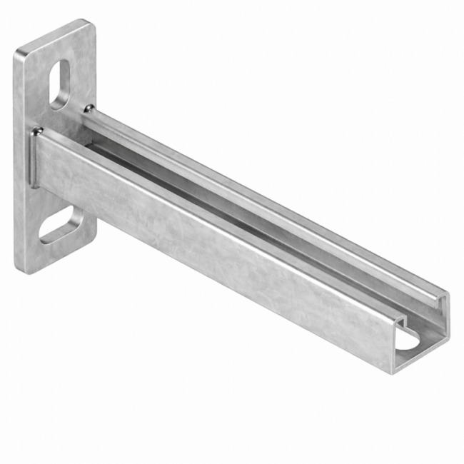 Консоль Strut 41x21х2.0х900 Горячее цинкование, Длина консоли, мм: 900, Толщина профиля, мм: 2.0, Материал профиля: Горячее цинкование 