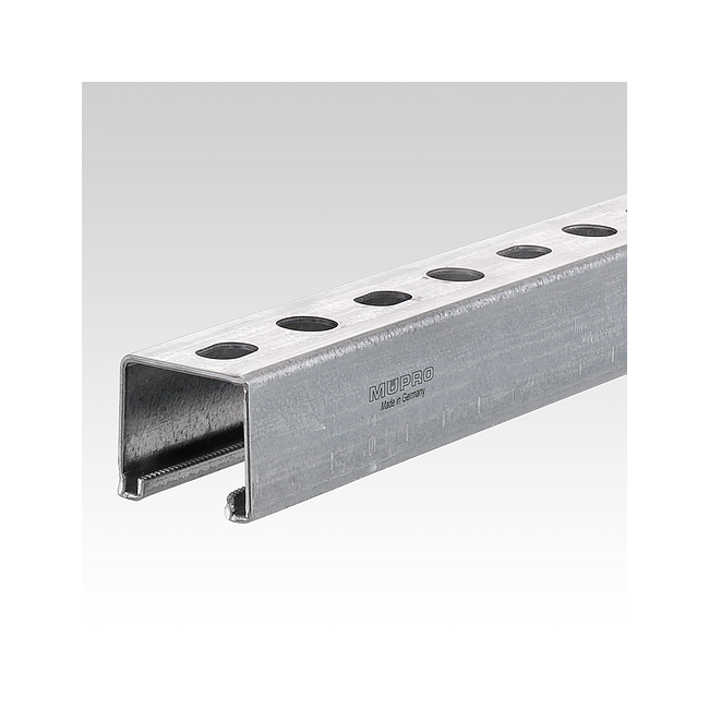 Монтажный профиль MPR 41/41/2,0(2,5) Mupro Германия, Толщина профиля, мм: 2, Длина профиля, м: 2, Материал профиля: Оцинкованный 