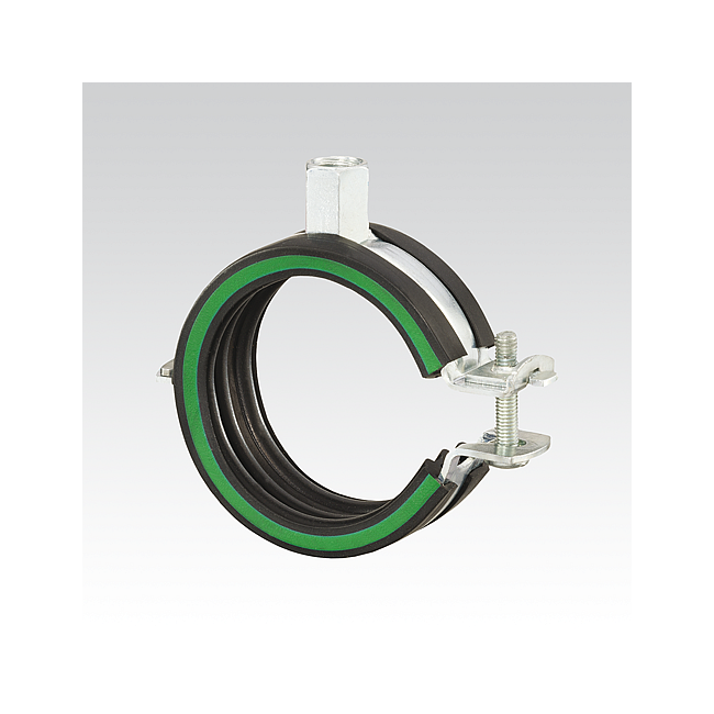 Хомут МЮПРО OPTIMAL Junior с изол. DGL, Для трубы диаметром, мм: 112-115, Метрическая резьба: M8/M10 