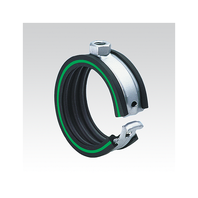 Хомут Mupro Safety Clip, с DGL зеленый, Для трубы диаметром, мм: 33, Метрическая резьба: M8 