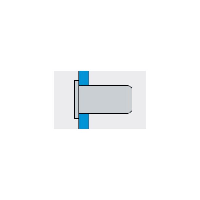 Заклепка с внутр. резьбой М8 СТ-ЦБ Е>5,5 мм Bralo, Внутренняя резьба: М8, Длина гильзы, L  мм: 22,5 ,фото 2