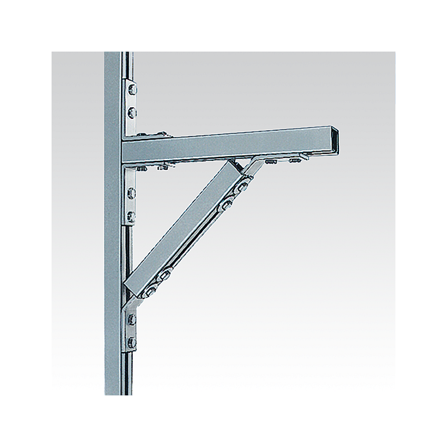 Монтажный уголок Mupro 45°, оцинкованный, в сборе с 2 шайбами и 2 винтами с шестигранной головкой М10 38/80 40/80 40/120  45° для профиля 38/24 38/40 39/52 40/60 ,фото 3